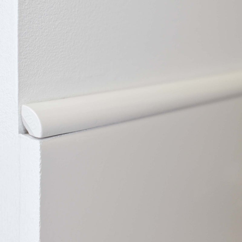 Questech Quarter Round Tile Trim, 1/2 x 12 Inch Corner Shower Tile Edge Trim, Decorative Jolly Tile Liner Cap for Kitchen Backsplash Bathroom Shower, Bright White Polished, 12 Pack - Image 3